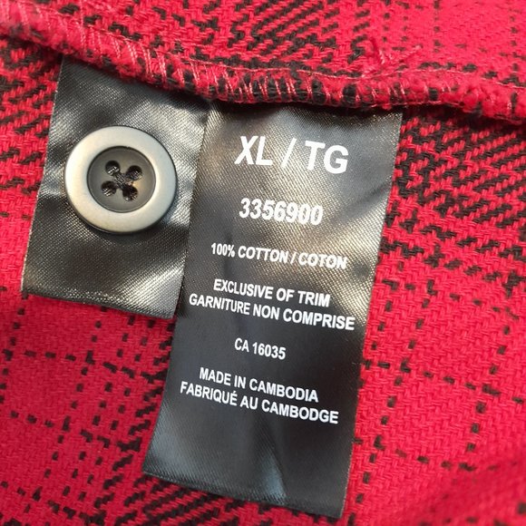Red Plaid Button Up Shirt - Picture 3 of 5